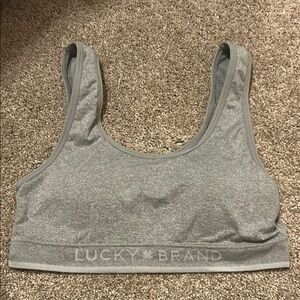 Lucky Brand Gray Sports Bra